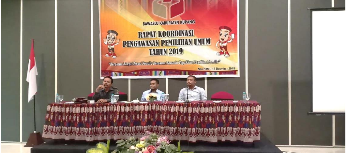 Bawaslu Kabupaten Kupang Gelar Rakor Peningkatan Pengawasan Pemilihan Umum 2019