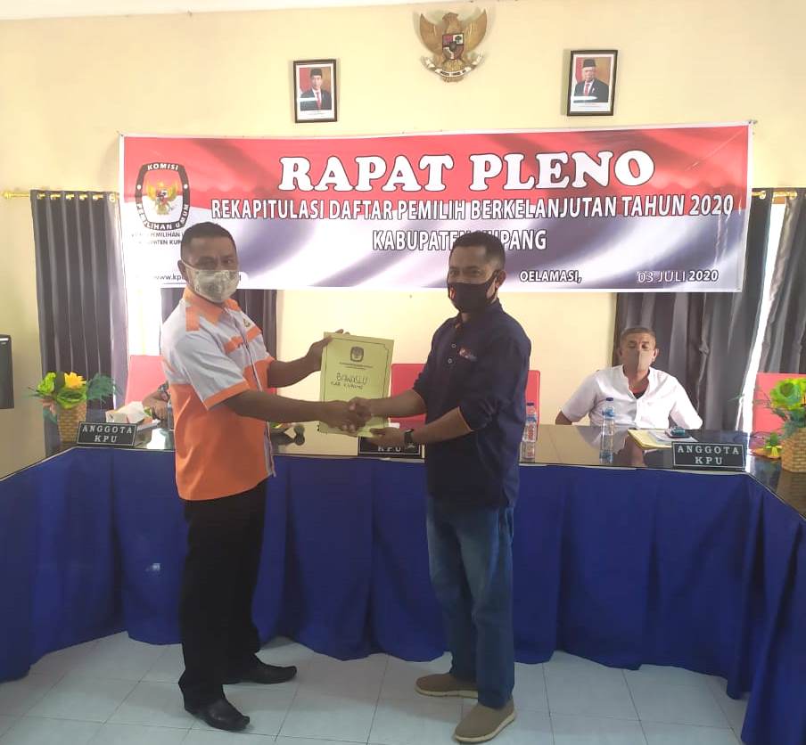 Pleno Pemutakhiran DPB Kabupaten Kupang Bulan Juni, Bawaslu : Perlu Melibatkan Stakeholder Yang Lain. 