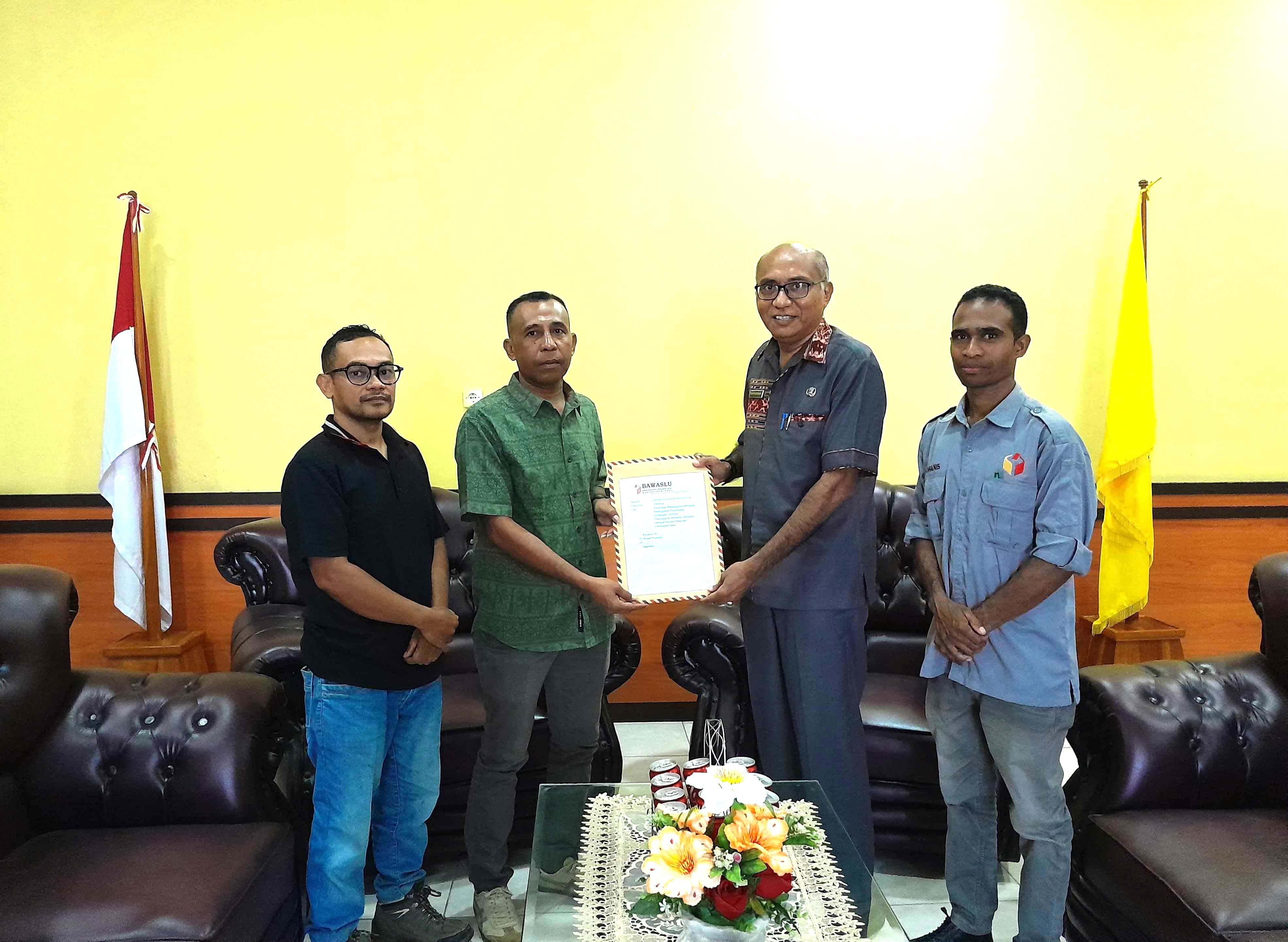 Bawaslu Kab Kupang  Rekomendasi Kepala desa dan perangkat ke Pemerintah Kabupaten Kupang