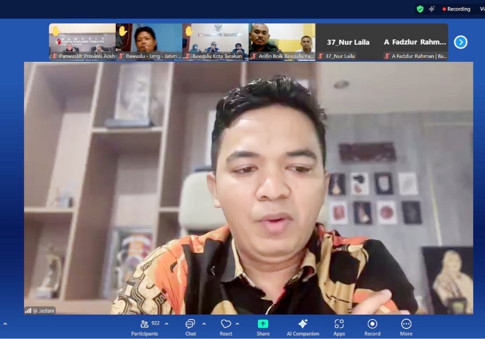 Iji Jaelani: Pengawasan Pemutakhiran Data Pemilih Harus Diperkuat di Seluruh Wilyah