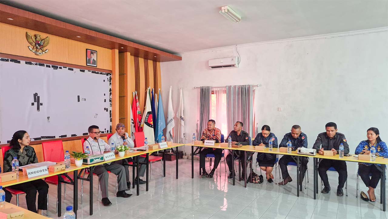 Bawaslu Kabupaten Kupang Hadiri Rapat Koordinasi Perubahan SK Penetapan Hasil Pemilu DPRD 2024