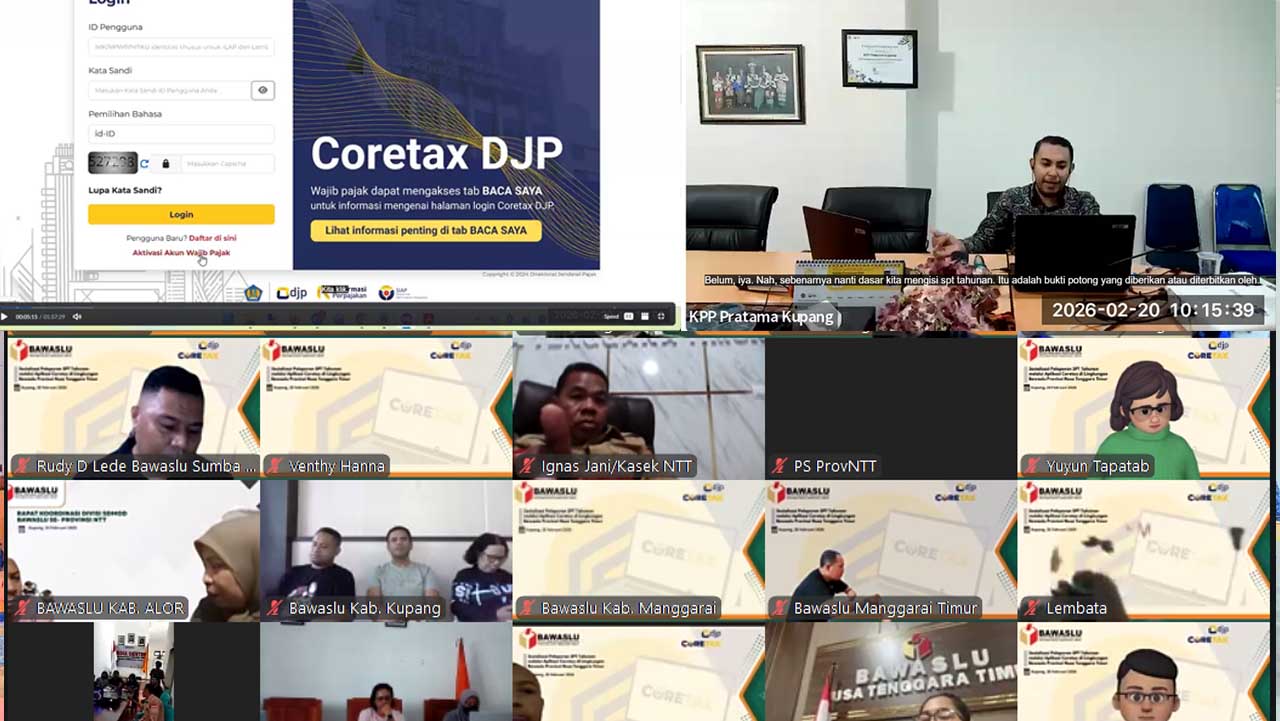 Tingkatkan Kepatuhan Pajak, Bawaslu Kabupaten Kupang Perkuat Pemahaman Pelaporan SPT Tahunan melalui Coretax
