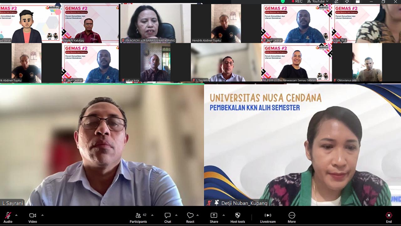 Bawaslu Kabupaten Kupang Hadirkan Akademisi Undana dalam Diskusi GEMAS Edisi Kedua, Bahas Pengawasan Data Pemilih dan Pendaftaran Partai Politik.