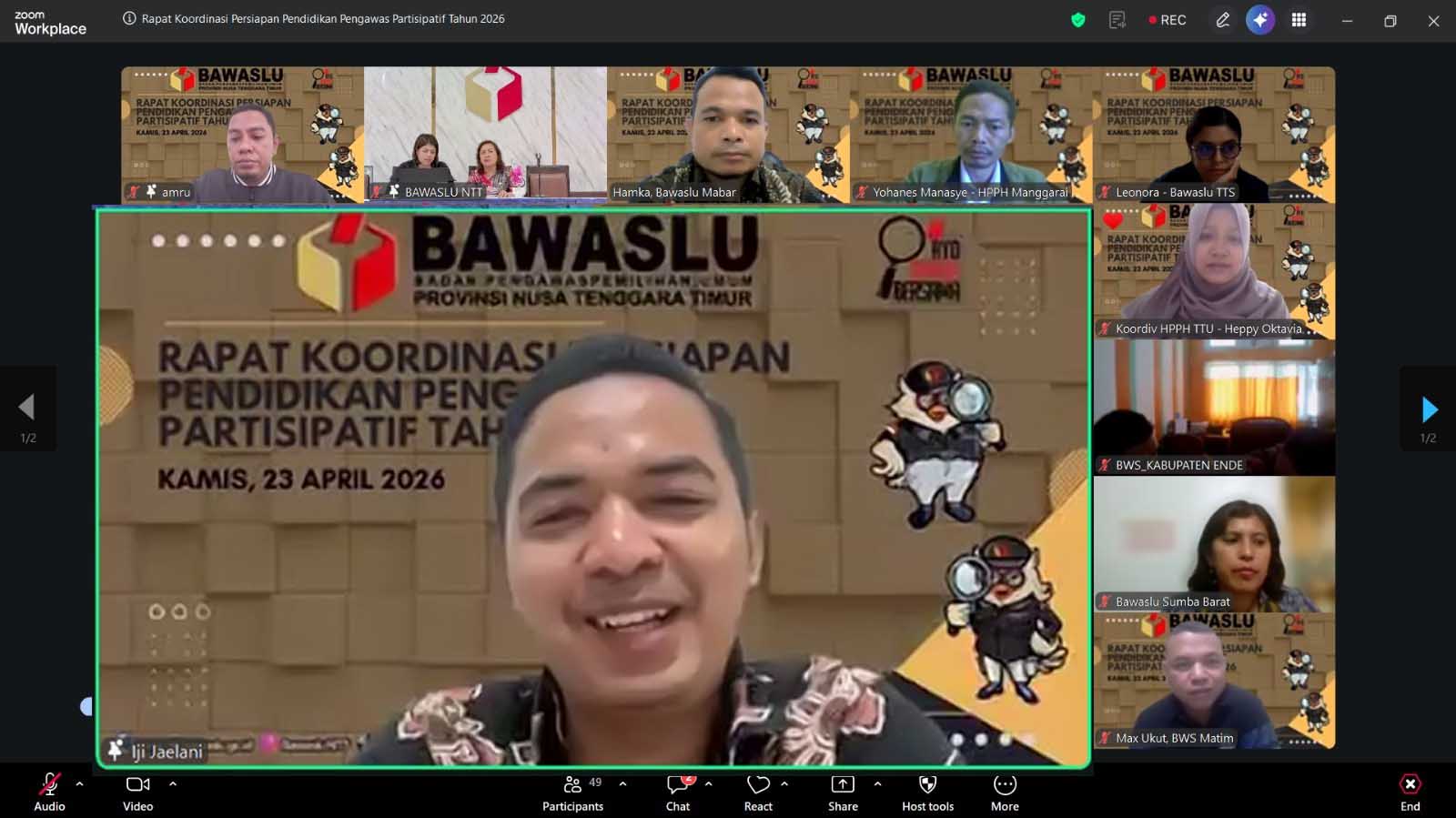 Iji Jaelani: NTT Jadi Prioritas Penguatan Pengawasan Partisipatif di Tengah Efisiensi Anggaran