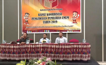 Bawaslu Kabupaten Kupang Gelar Rakor Peningkatan Pengawasan Pemilihan Umum 2019