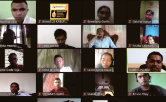 Pererat Tali Persahabatan, Bawaslu Kabupaten Kupang Gelar Vicon Bersama Kader SKPP Daring