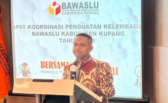Ketua Bawaslu Kabupaten Kupang Tekankan Tiga Fondasi Penguatan Kelembagaan: Duit, Orang, dan Alat