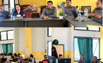 Suasana rapat persiapan Bawaslu Goes to School  di aula Kantor Bawaslu Kabupaten Kupang 