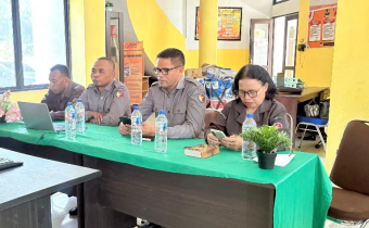 Jajaran Pimpinan Bawaslu Kabupaten Kupang saat mengikui Kegiatan Gemas Edisi Enam Bawaslu Kabupaten Kupang