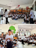 Interaksi aktif antara siswa MPLS SMA N 1 Fatuleu dan Tim dari Bawaslu Kab. Kupang saat pemaparan materi serta kuis dan game dari Bawaslu Kab. Kupang.